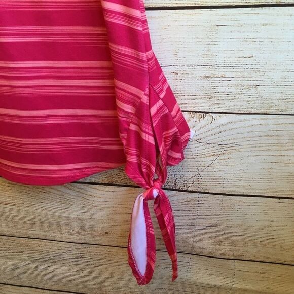 BALANCE COLLECTION TANK TOP WITH TIE SIDES IN PINK - Picture 4 of 7